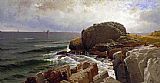 Alfred Thompson Bricher Canvas Paintings - Castle Rock Marblehead